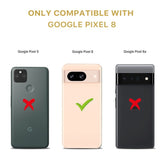 MyBat Pro Full Curve Coverage Tempered Glass Screen Protector for Google Pixel 8 - BlackGoogle Pixel 8